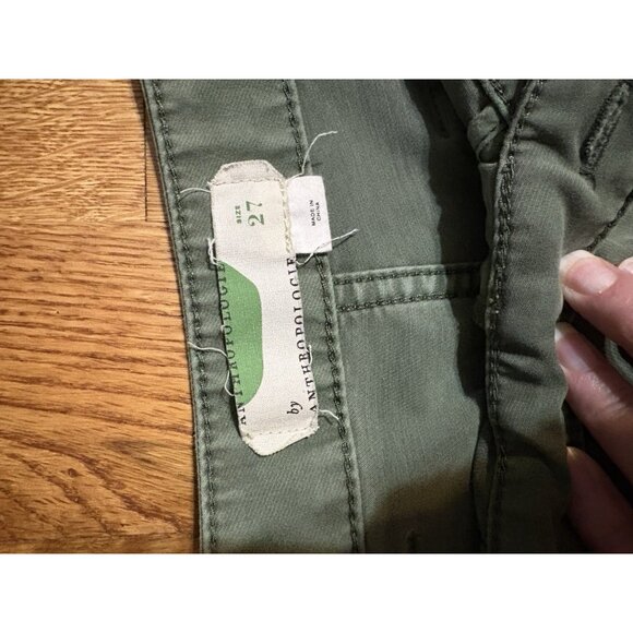 Anthropologie Embroidered Flowers Boyfriend Utility Pants Size 27 - Picture 6 of 10
